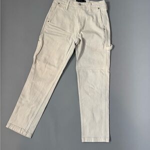 Abercrombie loose athletic jeans in beige